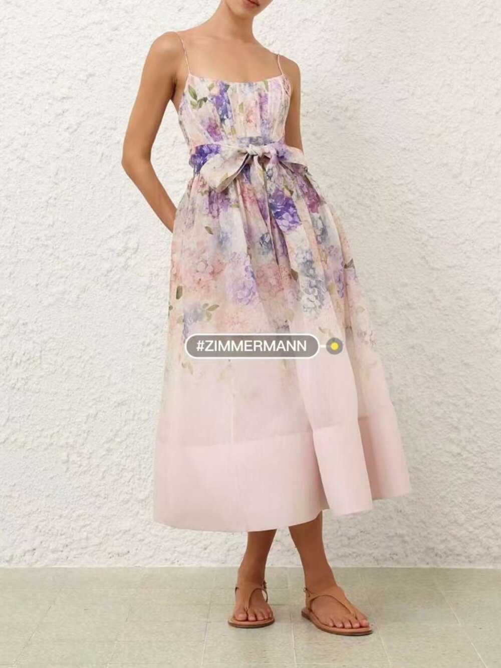 ZIMMERMANN Wisteria Floral Camisole Dress Size 1